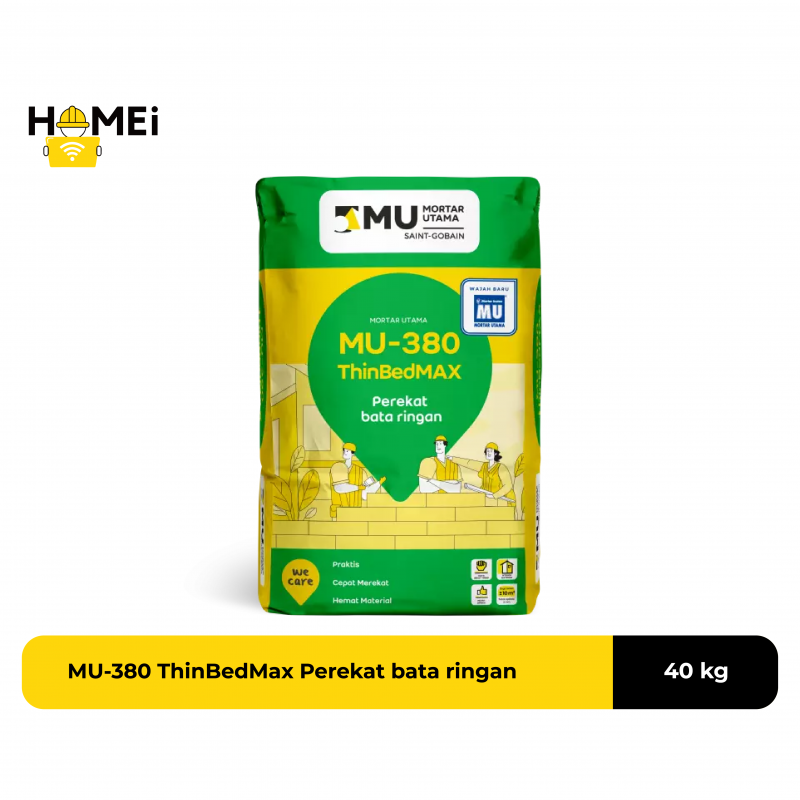 MU-380 ThinBedMAX Perekat Bata Ringan @40kg