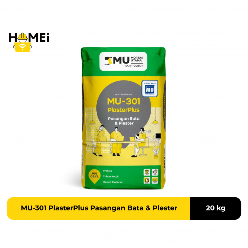 MU-301 PlasterPlus Pasangan Bata dan Plester @20kg