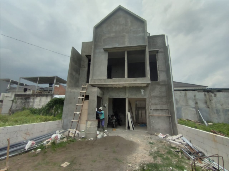 Pembangunan Rumah Tipe 58 -2 Lantai di Perumahan Bumi Papan Selaras